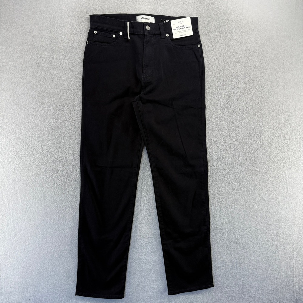 Madewell Pant Mens 30x32 Blue Black The Allday 1991 Straight Pant Casual NEW